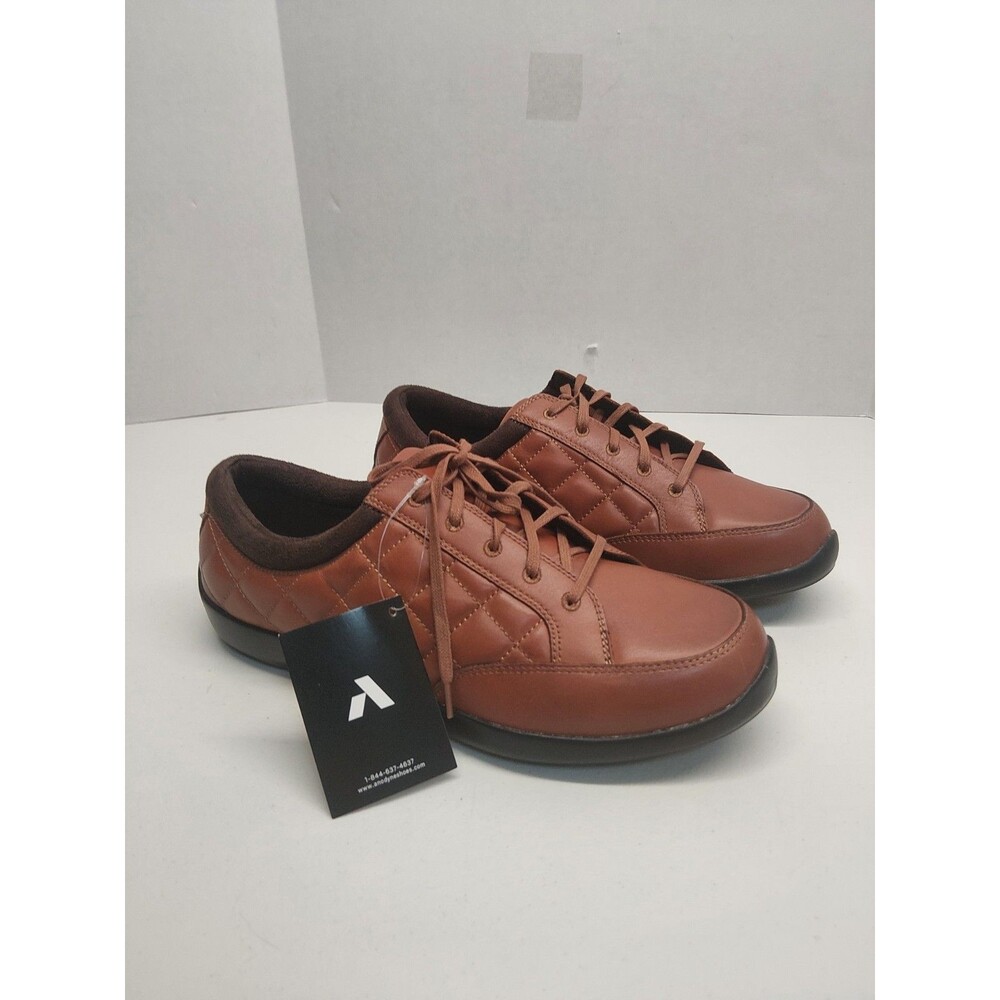 Anodyne No. 75 Women's Casual Sport Shoes Saddle Brown Diabetic Comfort 10M